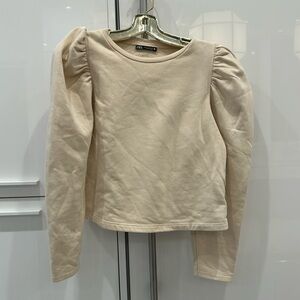 Zara puff sleeve sweatshirt